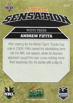 2011 NRL Champions - Rookie Sensation #RS15 Andrew Fifita Back